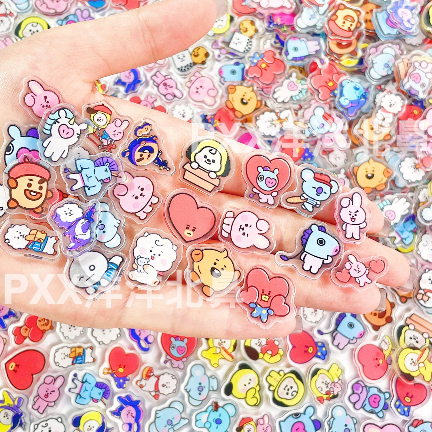 100pcs BT21 BTS single-layer 2 - Art Craft Accessories ulasan dan harga