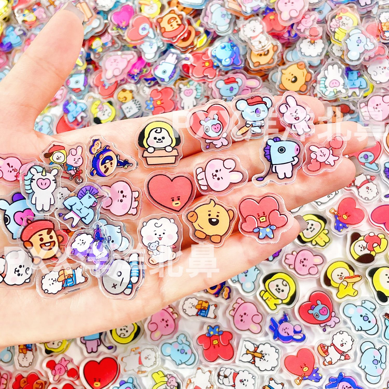 100pcs BT21 BTS single-layer 2 - Art Craft Accessories ulasan dan harga