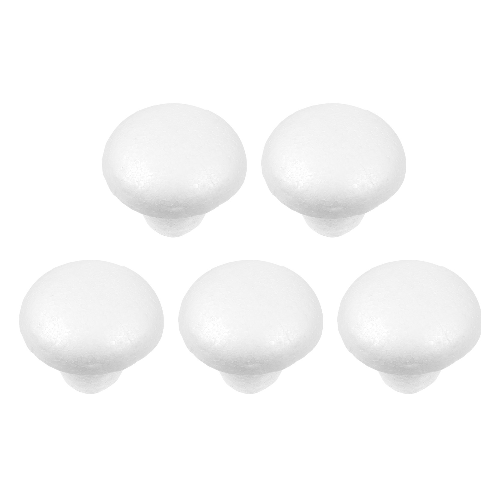 5Pcs White Foam Mushroom Cutou - Art Craft School ulasan dan harga
