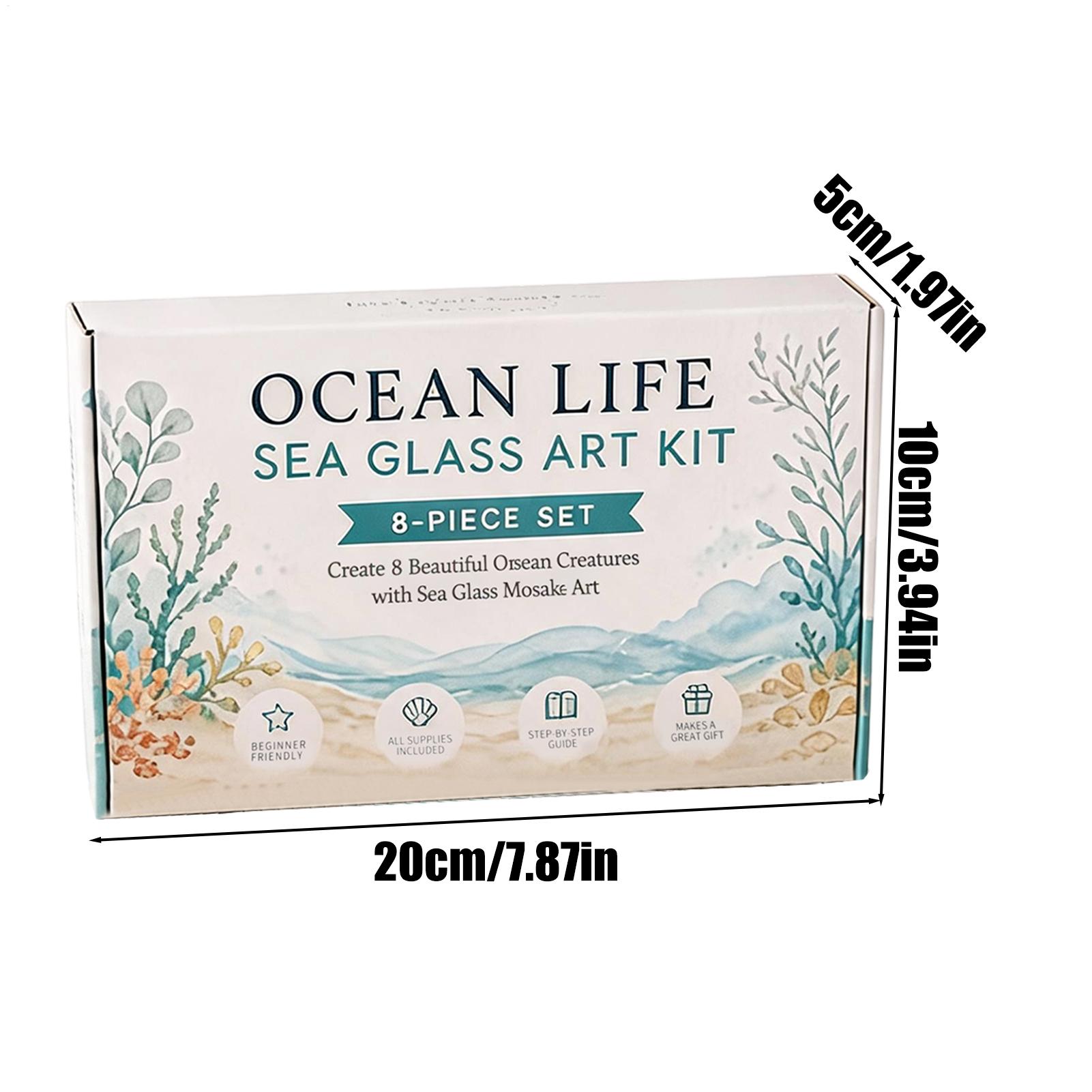 1pc Ocean Life Sea Glass Mosai - Art Craft Gifts For Adults ulasan dan harga