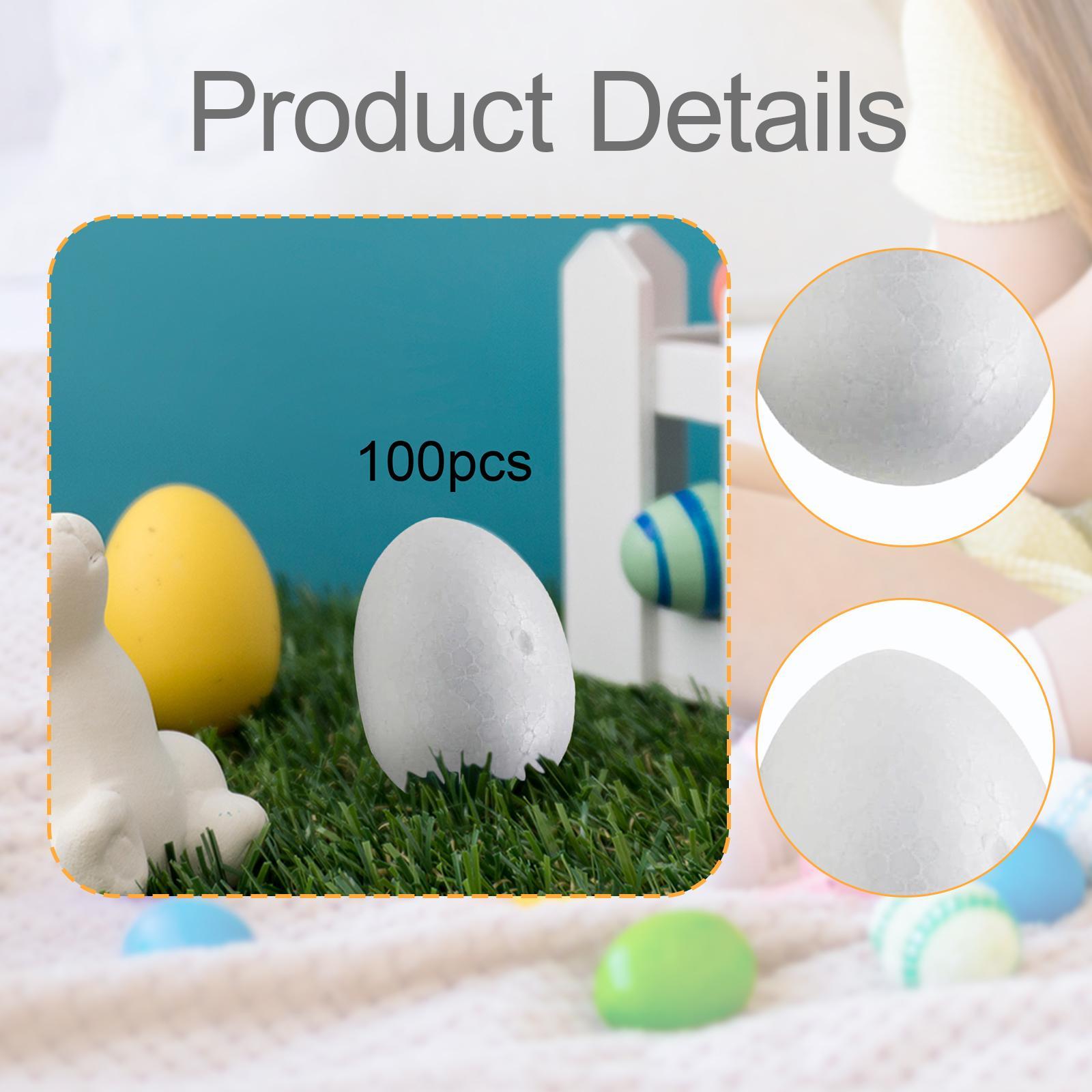 Foam Easter Eggs White Craft D - Art Craft School ulasan dan harga