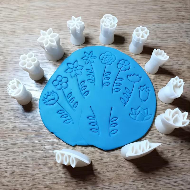 6 Piece Clay Stamp Molding Kit - Art Craft With Leaves ulasan dan harga