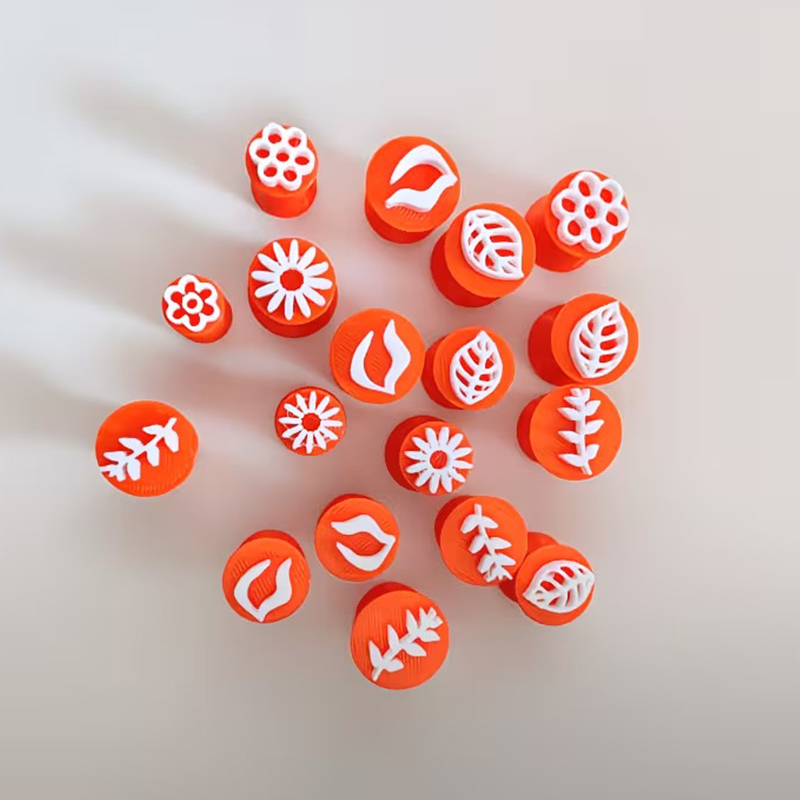 6 Piece Clay Stamp Molding Kit - Art Craft With Leaves ulasan dan harga
