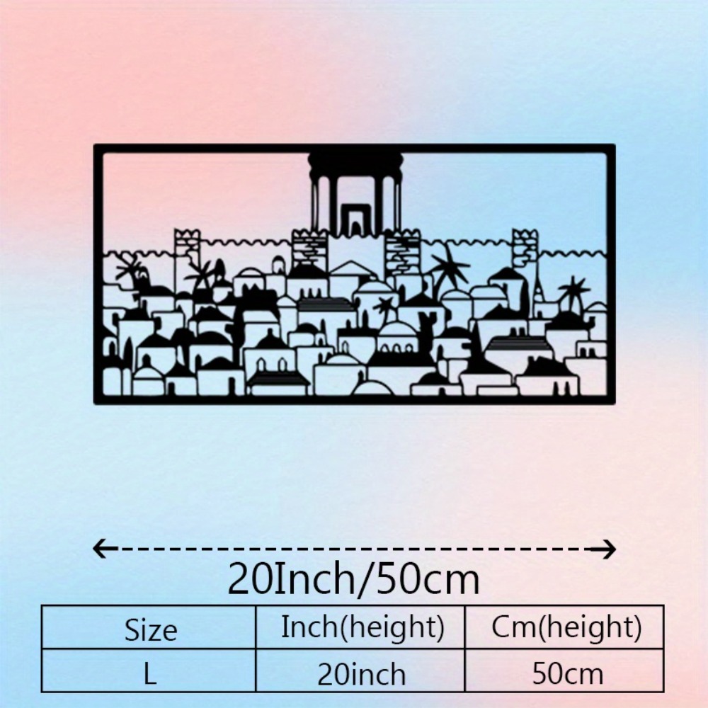 CIFBUY Metal Wall Art Jerusale - Art & Craft Kids Toys ulasan dan harga