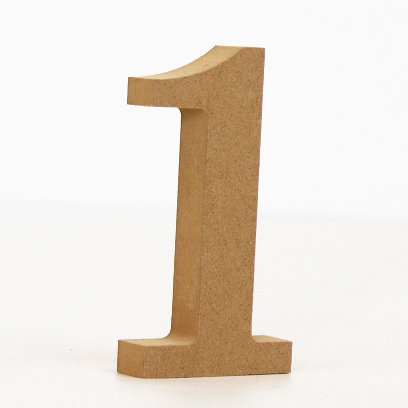 1pc 10cm Wood Color Numbers 0- - Art Craft Number ulasan dan harga